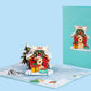 Christmas Dog House Pop Up Card