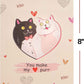 Purrfect Love Frndly Pop Up Card - 8"x6"