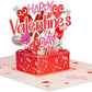 Happy Valentines Day Pop Up Card - Frndly 5" x 7"