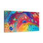 Bespattered Facade Rainbow Galaxy Stretched Matte Canvas Art Prints | Multiple Sizes