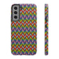 Bespattered Facade Rainbow Chevron Tiles Impact-Resistant Case