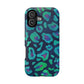 Bespattered Facade Emerald Leopard Impact-Resistant Case