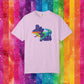 Bespattered Facade Rainbow Ally Gator Colorful LGBTQ+ Pride Premium Unisex Comfort Colors Garment Dyed 100% Cotton T-Shirt