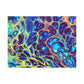 Bespattered Facade Fluid Art Abstract Painting Stretched Matte Canvas Art Prints | Multiple Sizes