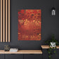 Bespattered Facade Fluid Art Abstract Painting Stretched Matte Canvas Art Prints | Multiple Sizes