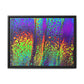 Bespattered Facade Neon Lava Framed Canvas Art Print | 3 Frame Colors | Multiple Sizes