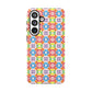 Bespattered Facade Geometric Rainbow Mosaic Tough Case