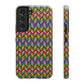 Bespattered Facade Rainbow Chevron Tiles Impact-Resistant Case