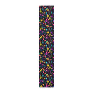 Bespattered Facade Neon Flowers Table Runner (2 sizes)
