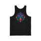 Chakra Jersey Tank - Colorful Tree of Life Design (Printed on Back)