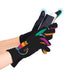 Laurel Burch "Rainbow Cat" Womens Touch Screen Gloves - One Size Fits All