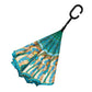Laurel Burch Sky Mares Reverse Inverted Umbrella – Hands-Free, Windproof - Earlier Design