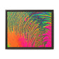 Bespattered Facade Neon Puddle Framed Canvas Art Print | 3 Frame Colors | Multiple Sizes