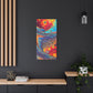 Bespattered Facade Fluid Art Abstract Painting Stretched Matte Canvas Art Prints | Multiple Sizes