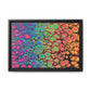 Bespattered Facade Neon Goodness Framed Canvas Art Print | 3 Frame Colors | Multiple Sizes