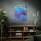 Bespattered Facade Fluid Art Abstract Painting Stretched Matte Canvas Art Prints | Multiple Sizes