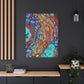 Bespattered Facade Fluid Art Abstract Painting Stretched Matte Canvas Art Prints | Multiple Sizes