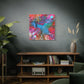 Bespattered Facade Resin Petri Macro Photograph Stretched Matte Canvas Art Prints | Multiple Sizes