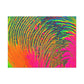 Bespattered Facade Neon Puddle Stretched Matte Canvas Art Prints | Multiple Sizes