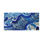 Bespattered Facade Fluid Art Abstract Painting Stretched Matte Canvas Art Prints | Multiple Sizes