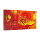 Bespattered Facade Flamin' Hot Stretched Matte Canvas Art Prints | Multiple Sizes