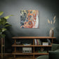 Bespattered Facade Fluid Art Abstract Painting Stretched Matte Canvas Art Prints | Multiple Sizes