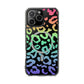 Bespattered Facade Bright Rainbow Leopard MagSafe Clear Impact Case
