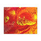 Bespattered Facade Flamin' Hot Stretched Matte Canvas Art Prints | Multiple Sizes