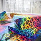 Bespattered Facade Rainbow Watercolor Leopard Wrapping Paper | Three Sizes | Glossy or Matte