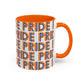 Bespattered Facade Pride Rainbow Ribbon Letters Mug | Eight Colors | 11oz or 15oz