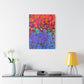 Bespattered Facade Fluid Art Abstract Painting Stretched Matte Canvas Art Prints | Multiple Sizes