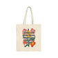 Bespattered Facade "Sorry for Being Weird" Floral Canvas Tote Bag Reusable Carryall