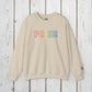 Bespattered Facade Rainbow LGBTQ+ Pride Embroidered Crewneck Sweatshirt