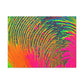 Bespattered Facade Neon Puddle Stretched Matte Canvas Art Prints | Multiple Sizes