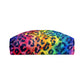 Bespattered Facade Rainbow Watercolor Leopard Weekender Beach Tote Bag