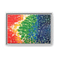 Bespattered Facade Rainbow Seaside Framed Canvas Art Print | 3 Frame Colors | Multiple Sizes