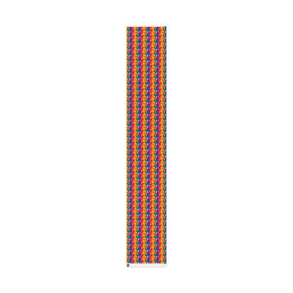 Bespattered Facade Rainbow Ink Circles Wrapping Paper | Three Sizes | Glossy or Matte
