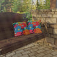Bespattered Facade Bold Florals UV-Resistant Outdoor Pillows | 4 Sizes