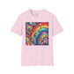 Bespattered Facade Rainbow Tidal Wave Unisex Softstyle T-Shirt