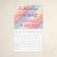2027 Bespattered Facade Semi-Motivational Wall Calendar (14" x 11.5")