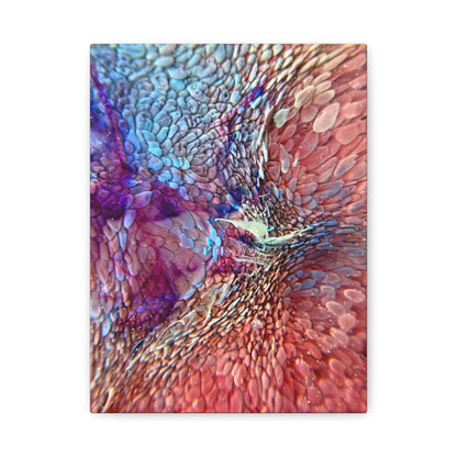 Bespattered Facade Resin Petri Macro Photograph Stretched Matte Canvas Art Prints | Multiple Sizes