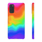 Bespattered Facade Rainbow Heat Map Snap Case