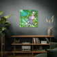 Bespattered Facade Resin Petri Macro Photograph Stretched Matte Canvas Art Prints | Multiple Sizes