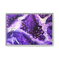 Bespattered Facade Purple Haze Framed Canvas Art Print | 3 Frame Colors | Multiple Sizes