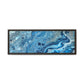 Bespattered Facade Blue Marble Framed Canvas Art Print | 3 Frame Colors | Multiple Sizes