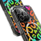 Bespattered Facade Watercolor Rainbow Leopard MagSafe Clear Impact Case