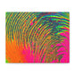 Bespattered Facade Neon Puddle Stretched Matte Canvas Art Prints | Multiple Sizes
