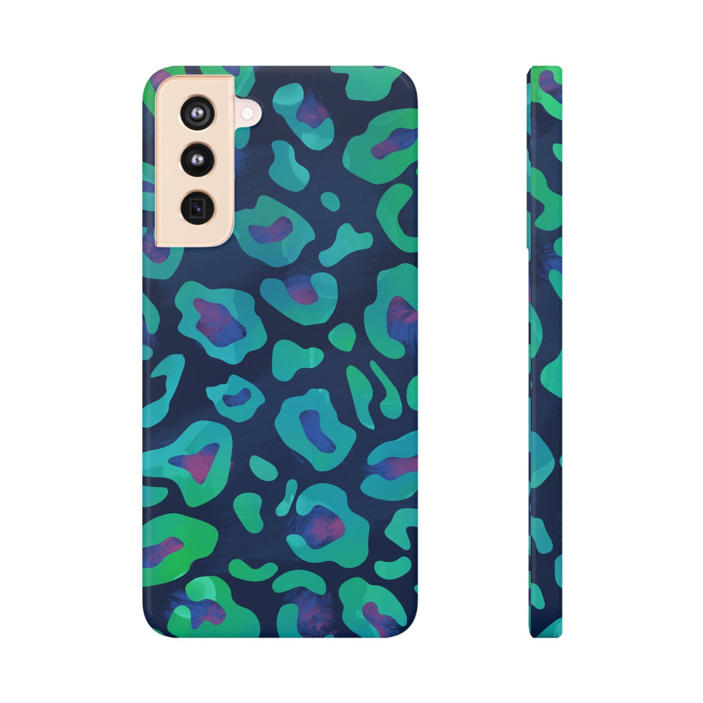 Bespattered Facade Emerald Leopard Slim Case