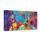 Bespattered Facade Fluid Art Abstract Painting Stretched Matte Canvas Art Prints | Multiple Sizes