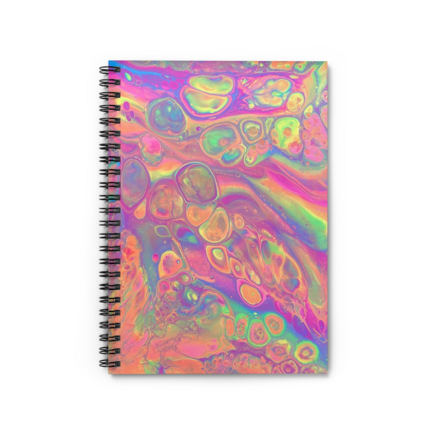 Bespattered Facade Rainbow Sherbet Spiral Notebook - Lined Pages